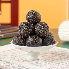 黑芝麻丸子纯手工熟黑芝麻球 即食 500g/袋